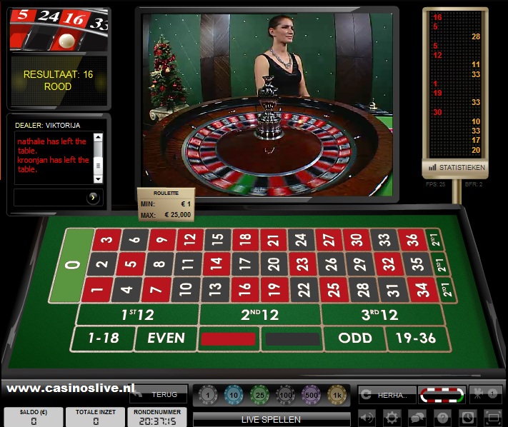 Kroon Live Roulette