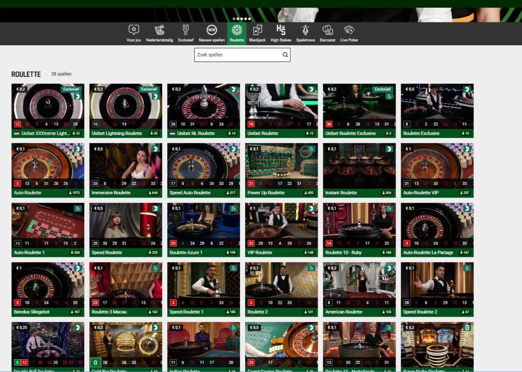 ROULETTE LOBBY UNIBET
