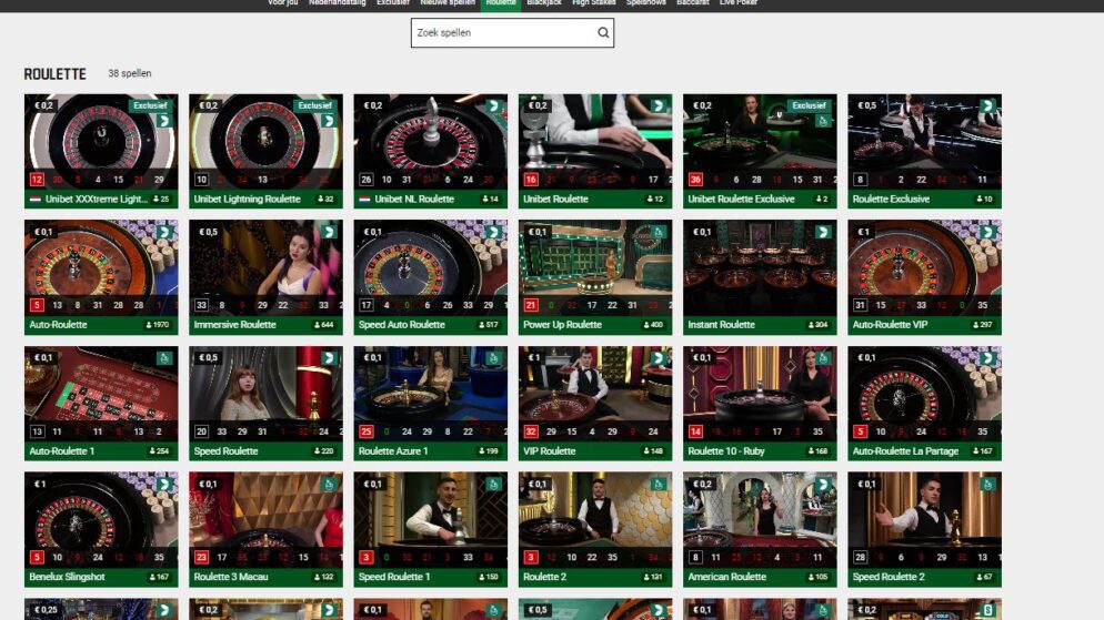ROULETTE UNIBET